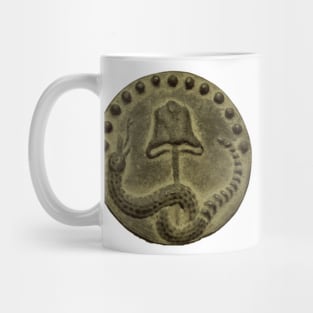 Revolutionary War - Rattlesnake and Liberty Cap Button Mug